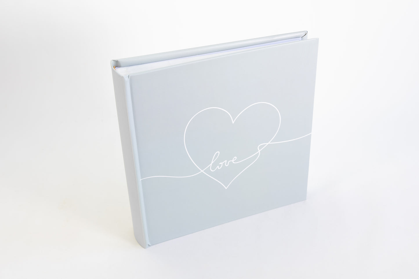 Album photo 100 pages traditionnelles blanches - Love - Gris