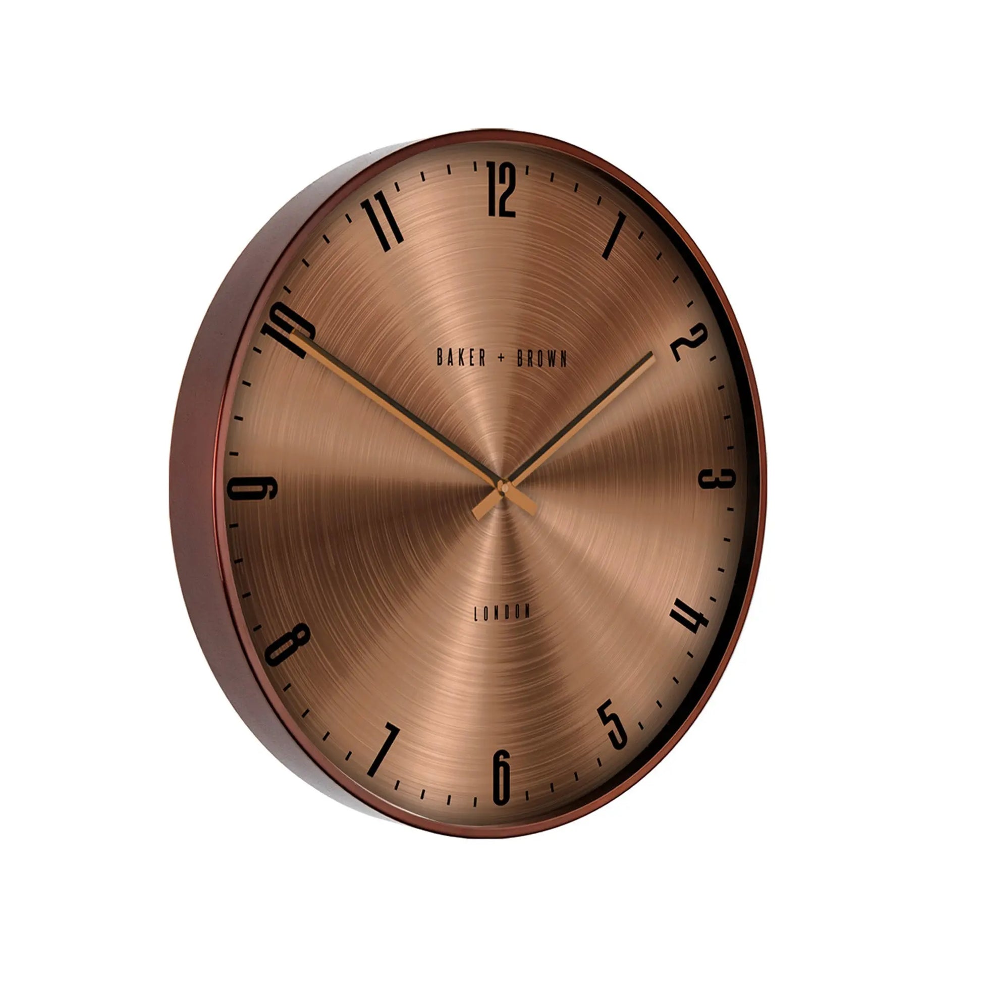 Horloge murale décorative de 11 pouces - Vintage - Sans tic-tac - Cuivre antique - Maison Horloge murale décorative de 11 pouces - Vintage - Sans tic-tac - Cuivre antique - Maison