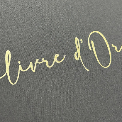 Livre d'Or 72 pages traditionnelles blanches - Guest Book - Gris
