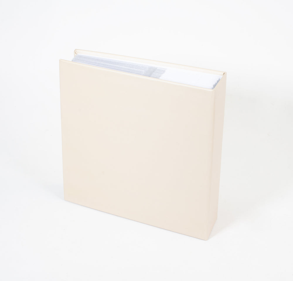 Album photo mémo 100 pochettes 11x15cm - Line Art - Beige