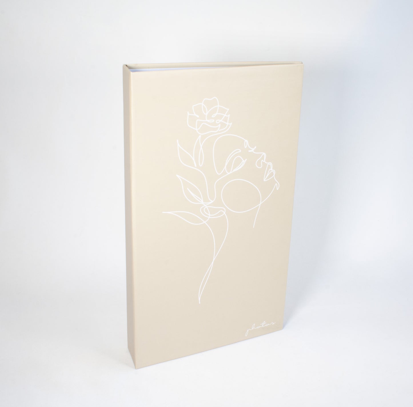 Album photo mémo 300 pochettes 11x15cm - Line Art - Beige