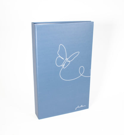 Album photo mémo 300 pochettes 11x15cm - Line Art - Bleu