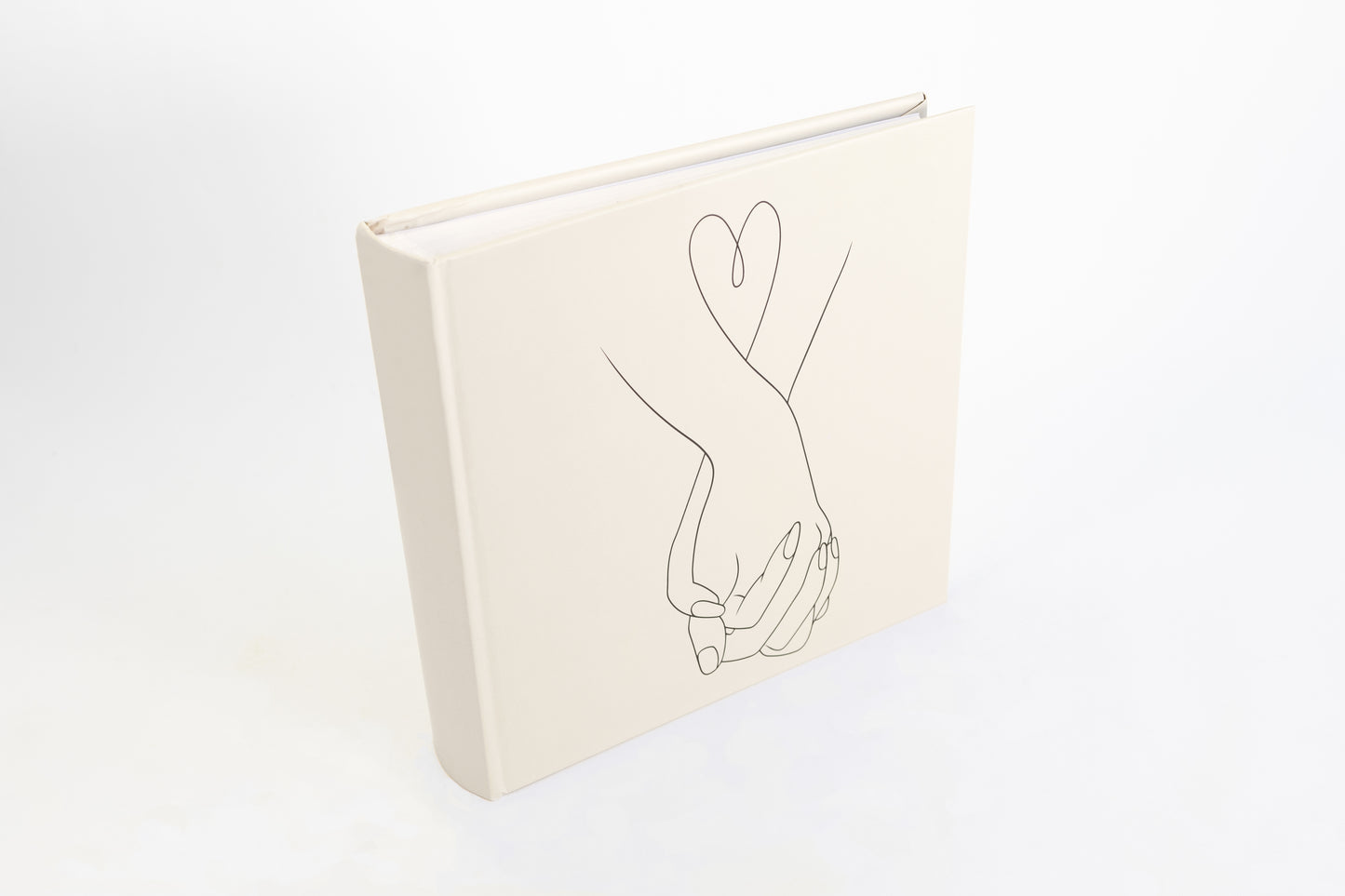 Album photo 100 pages traditionnelles blanches - Love - Beige