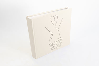 Album photo 100 pages traditionnelles blanches - Love - Beige