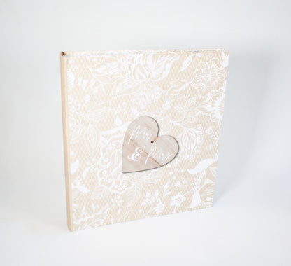 Album photo de mariage 100 pages traditionnelles blanches - Mr & Mrs