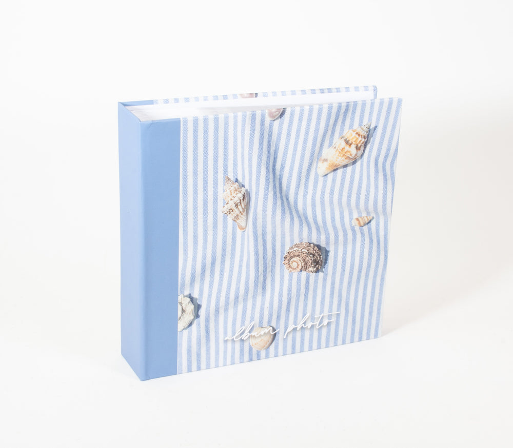 Album photo mémo "Coquillages sur plage" 200 pochettes 10x15cm