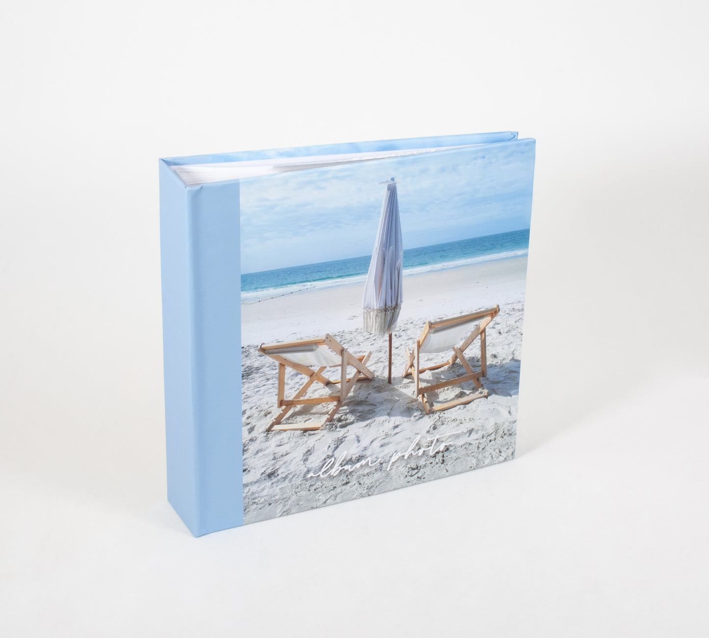 Album photo mémo "Transats sur plage" 200 pochettes 10x15cm