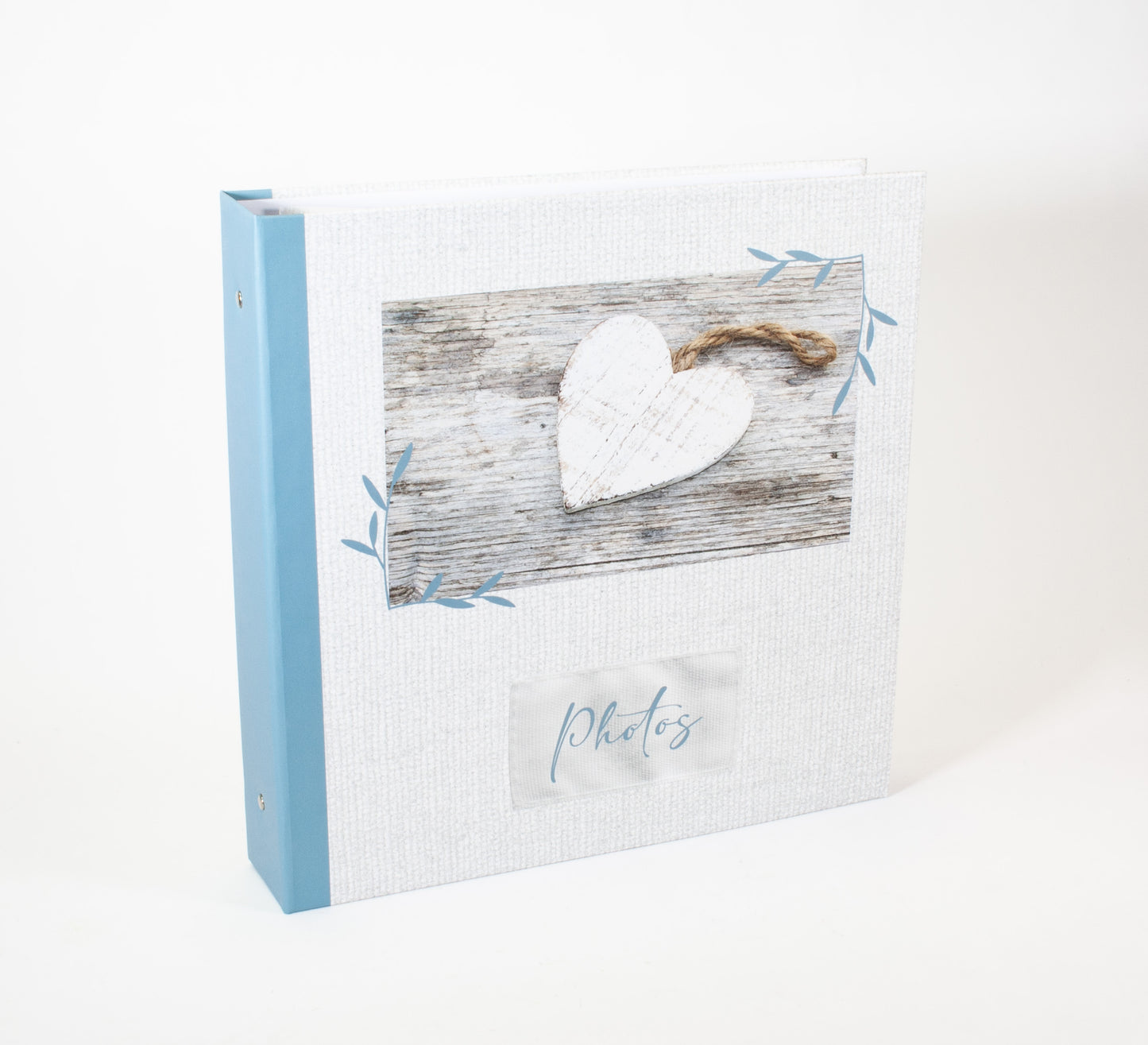Album photo 400 pochettes 10x15cm - Romance - Cœurs bleu