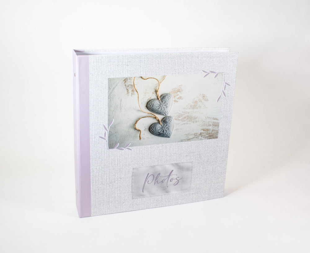 Album photo 400 pochettes 10x15cm - Romance - Cœurs rose