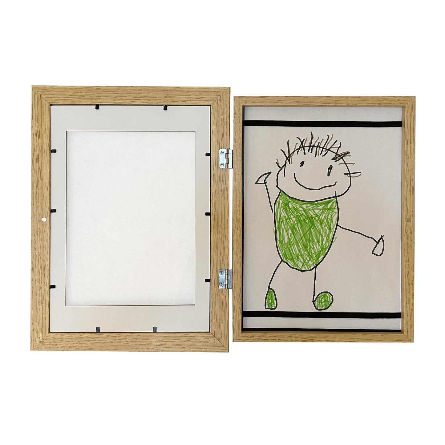 Cadre "Petit Artiste" pour dessin d'enfant A4 imitation chêne