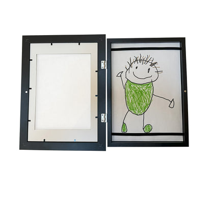 Cadre "Petit Artiste" pour dessin d'enfant A4 noir